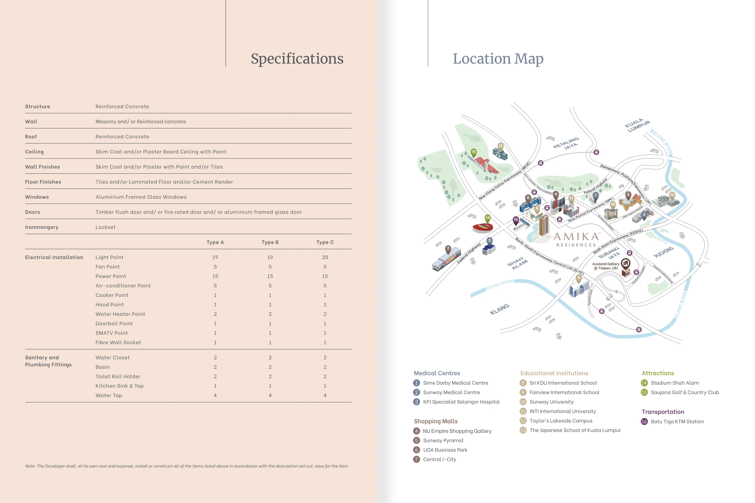 Amika Residences floor plan 3