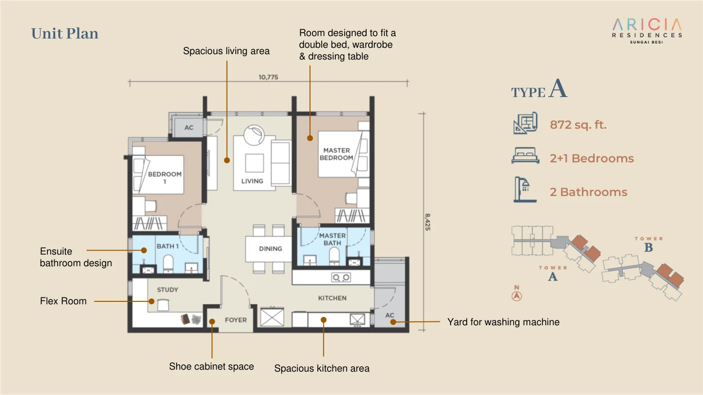 Aricia Residences floor plan 2