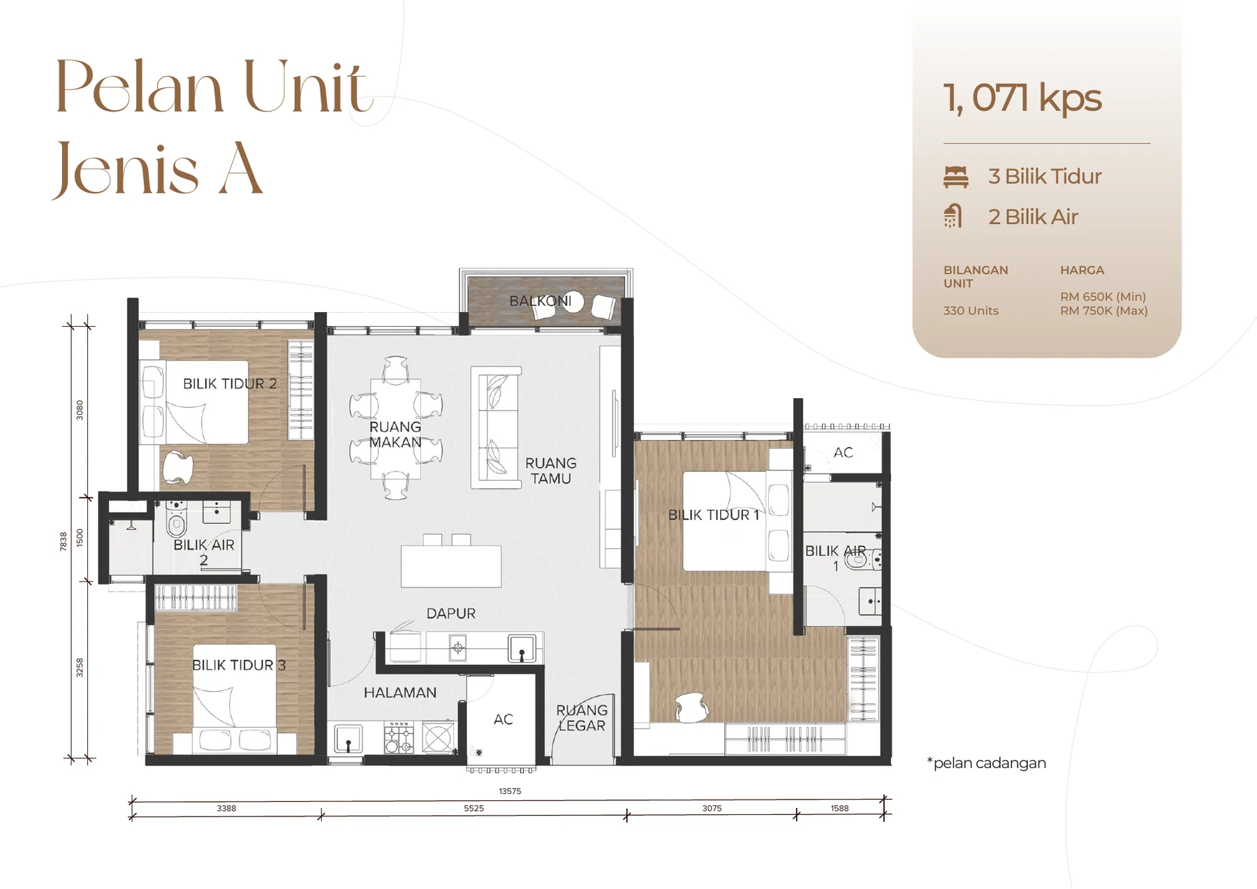 Aurum Residence floor plan 1