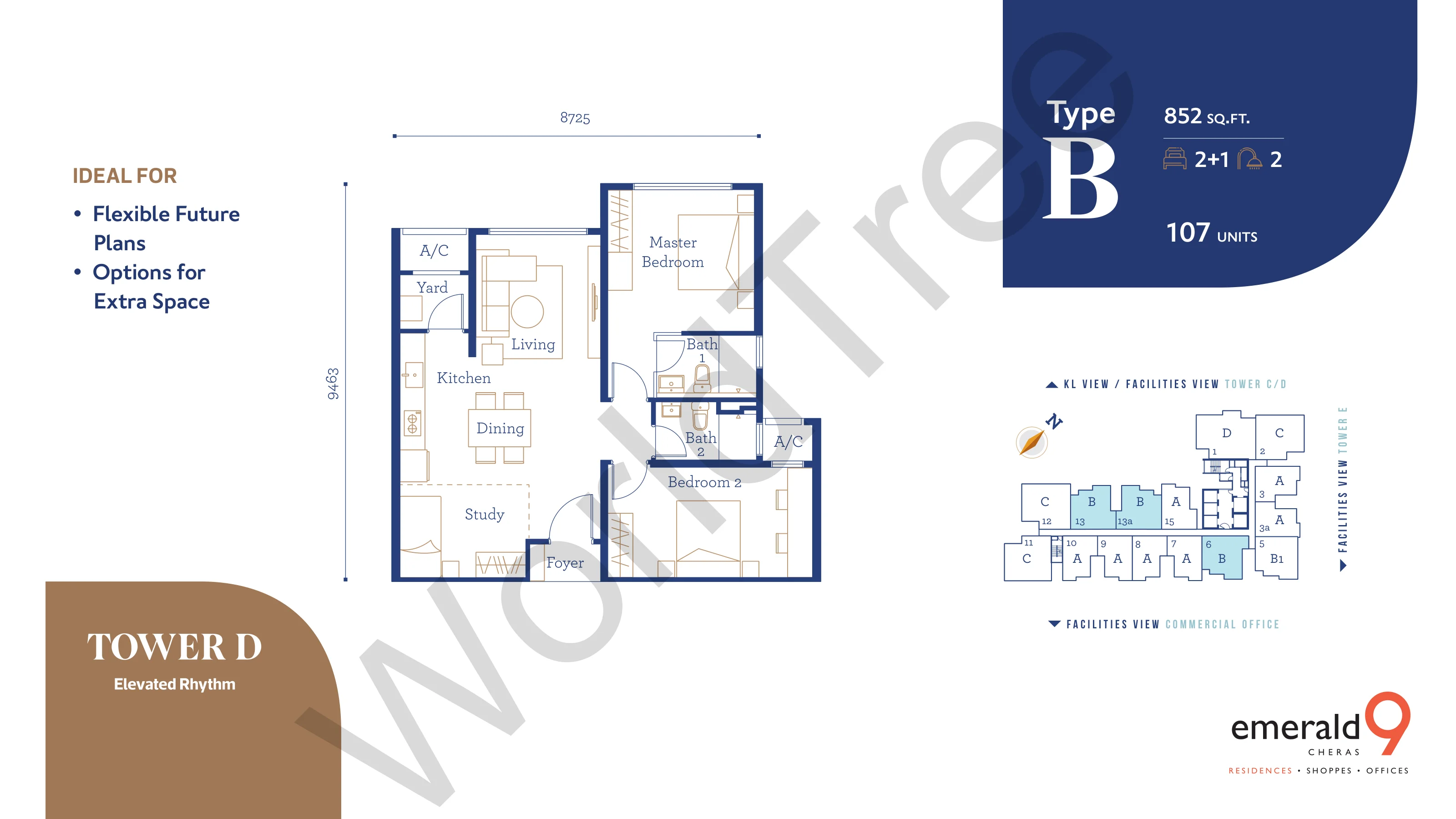 Emerald 9 @ Cheras floor plan 3