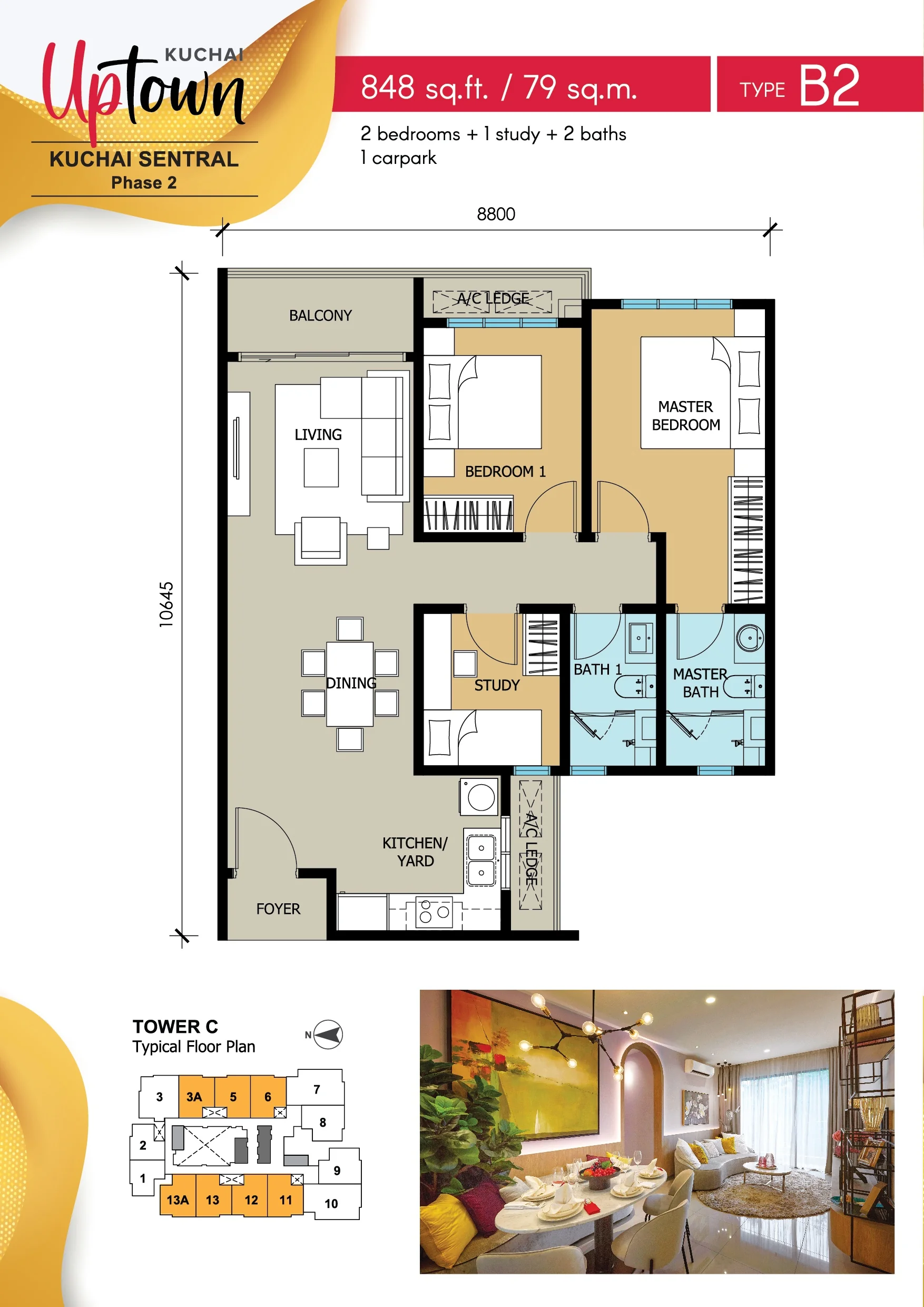 Kuchai Uptown floor plan 3