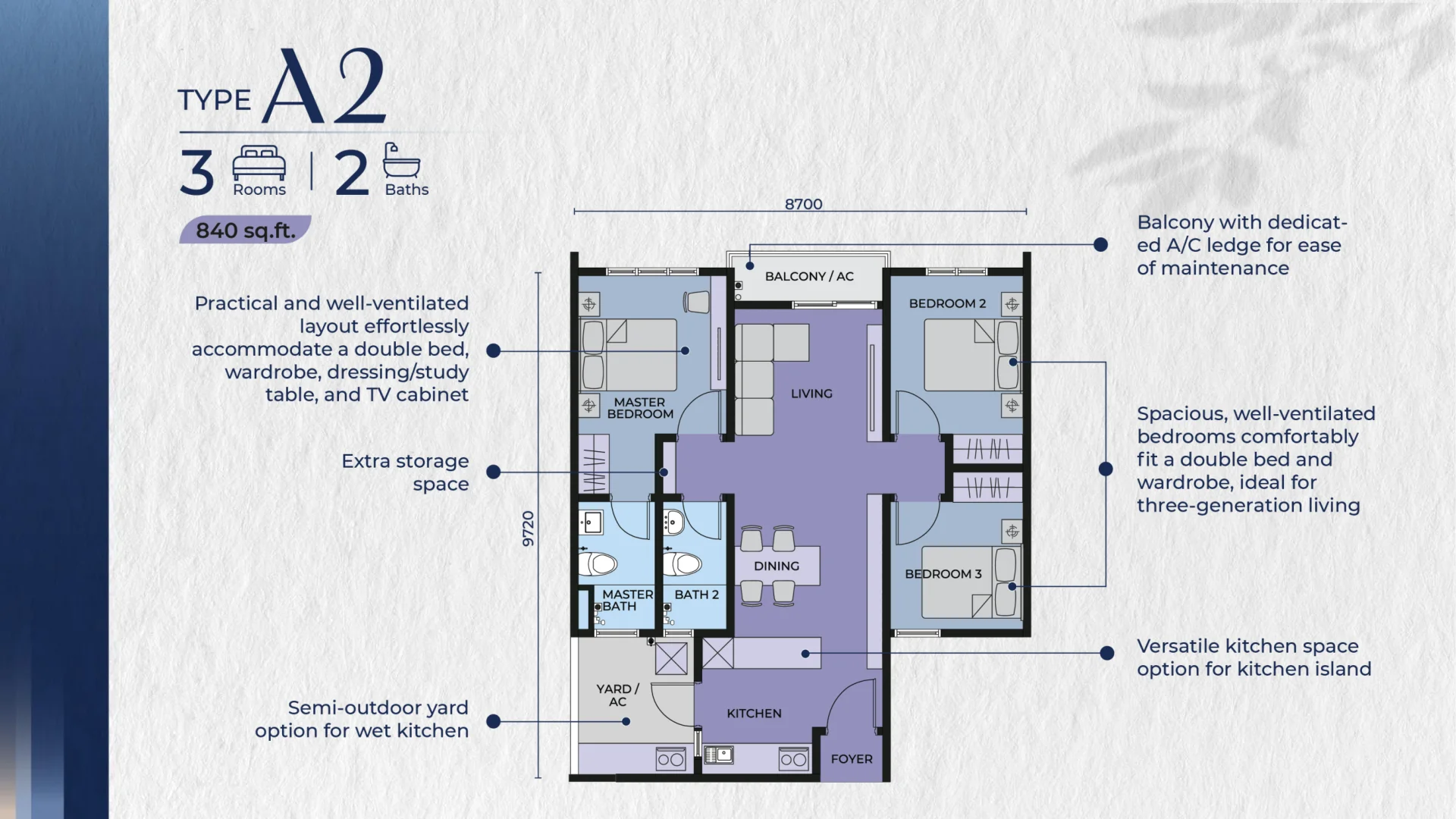 M Aria floor plan 3
