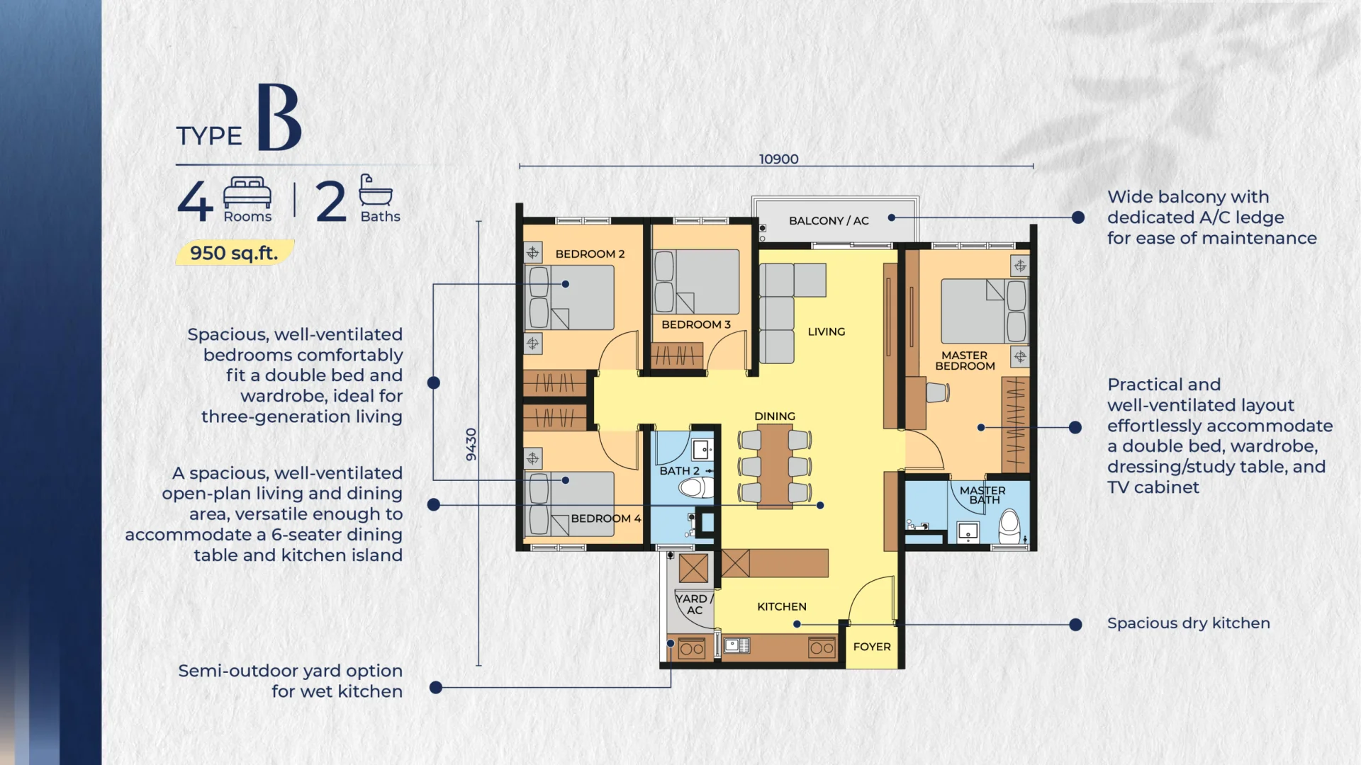M Aria floor plan 4