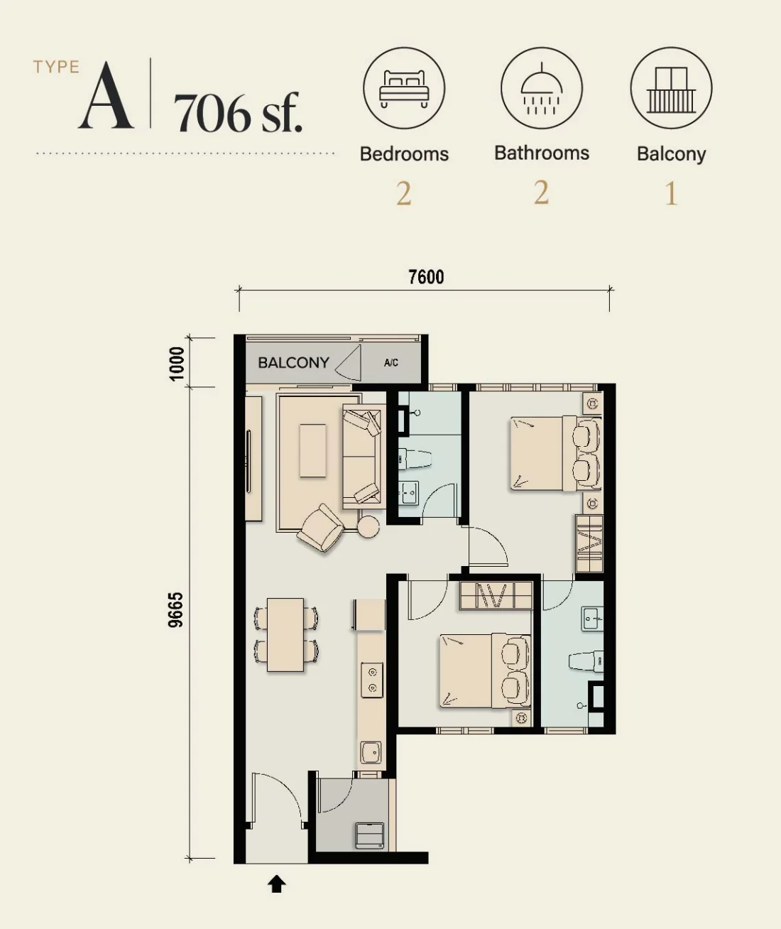 M Aspira floor plan 1