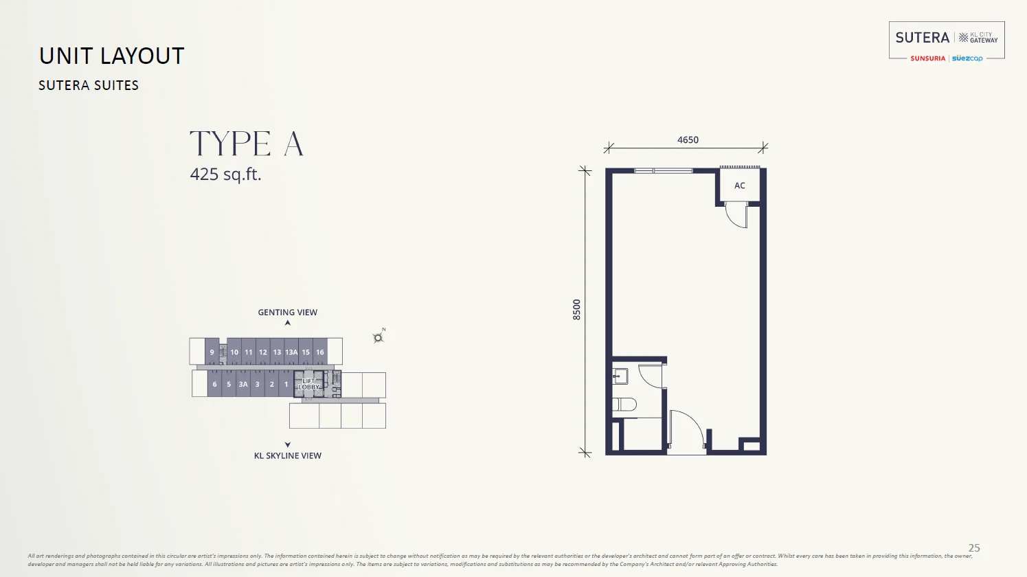 Sutera Suites @ KL City Gateway floor plan 1
