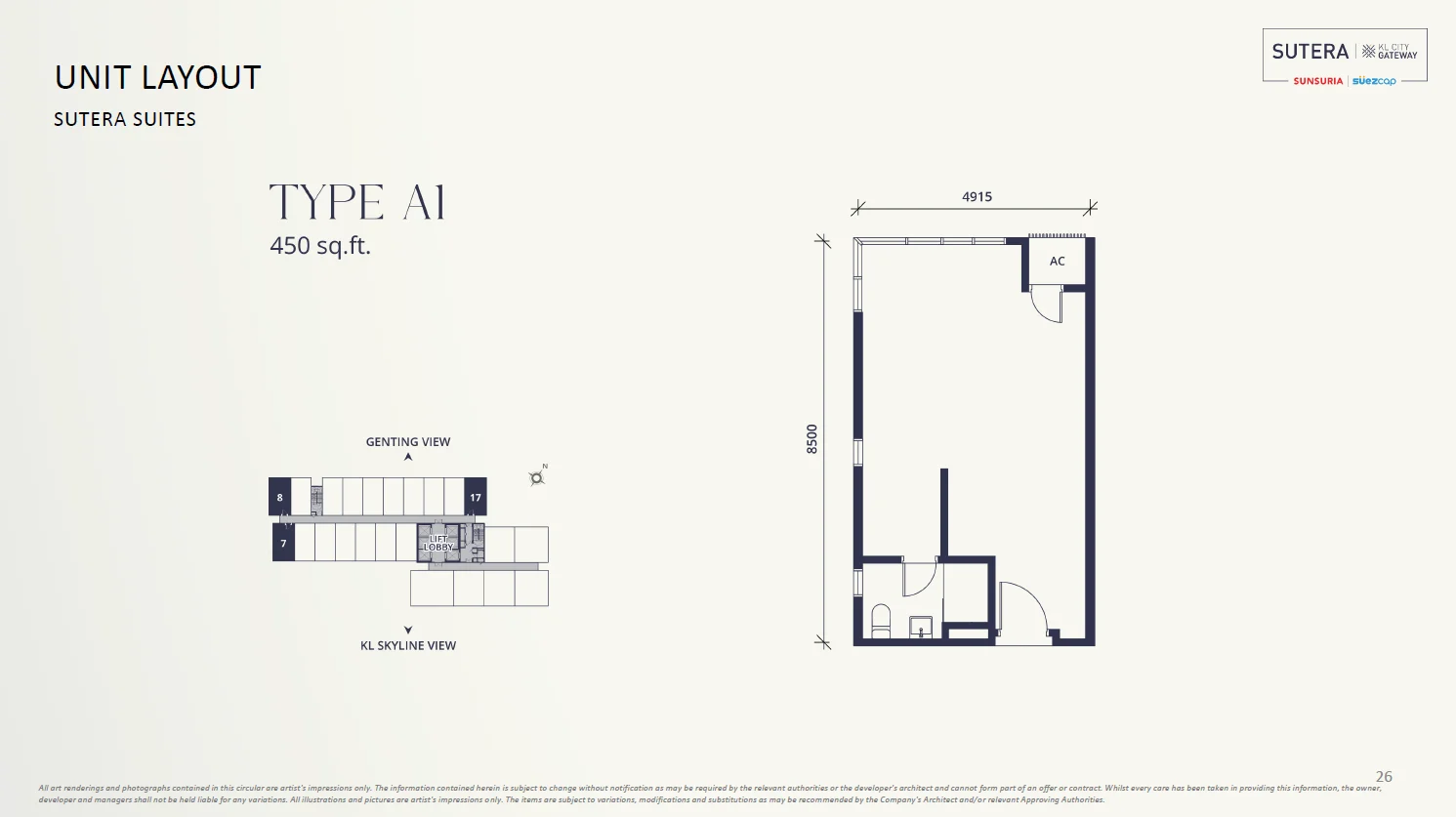 Sutera Suites @ KL City Gateway floor plan 2