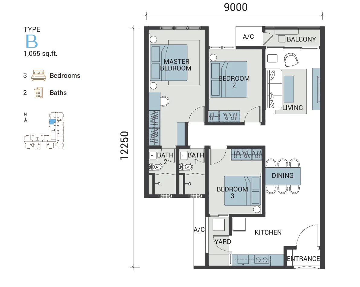Veridian Residence floor plan 2