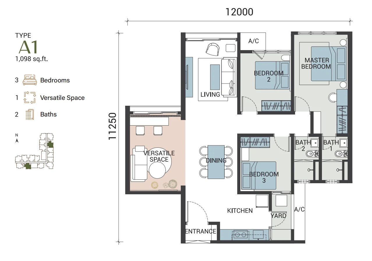 Veridian Residence floor plan 4