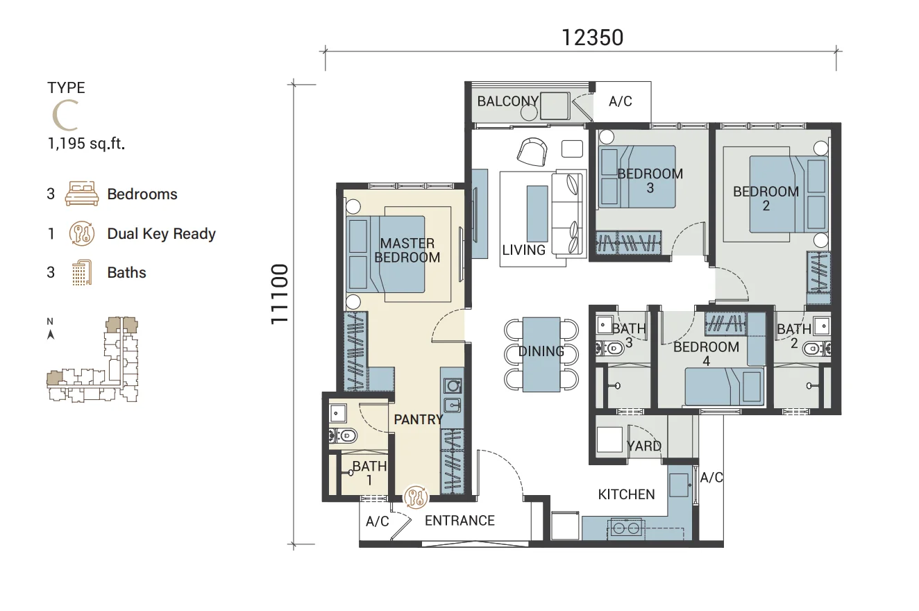 Veridian Residence floor plan 5