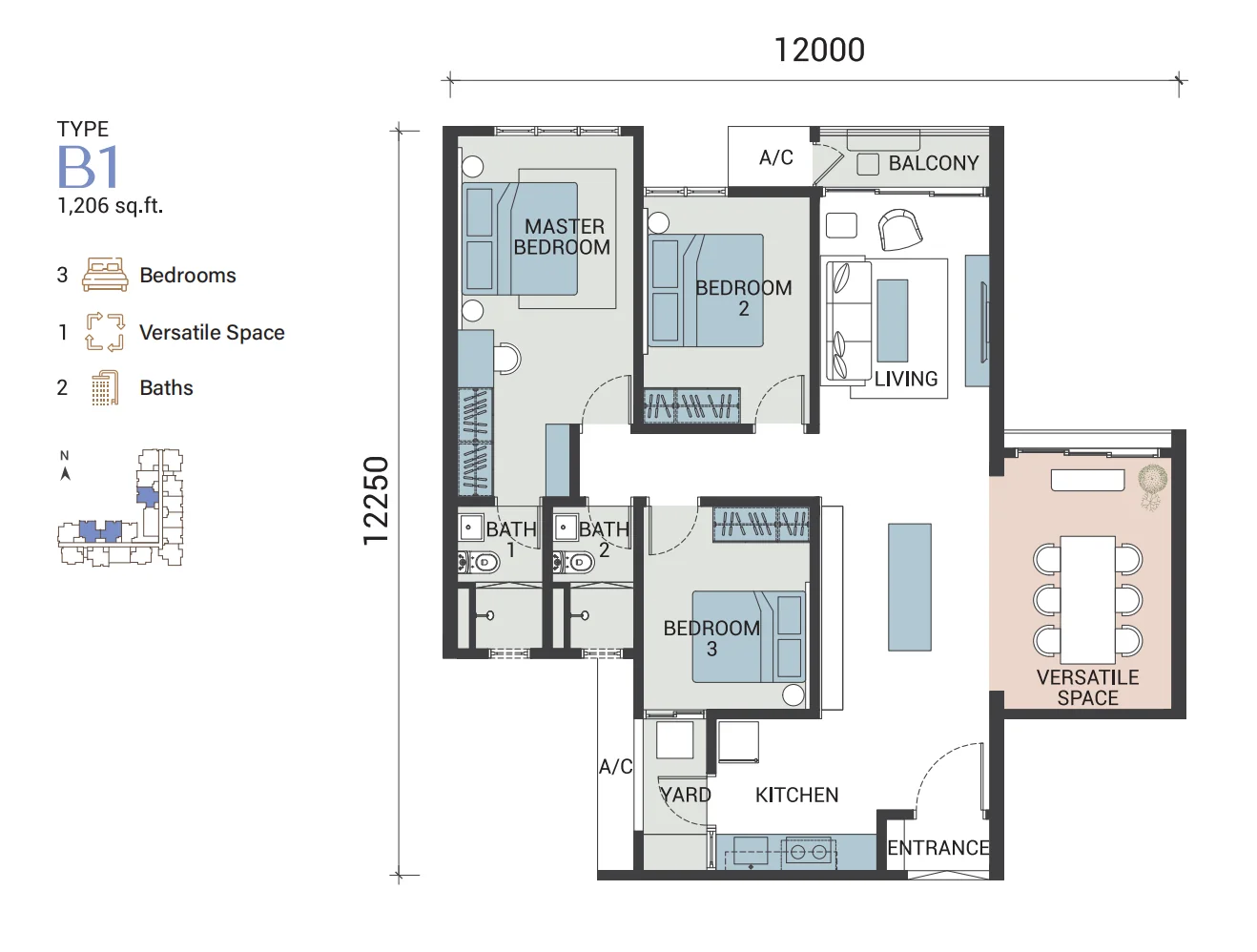 Veridian Residence floor plan 6