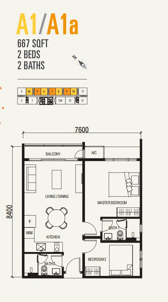 VOX Residence floor plan 1