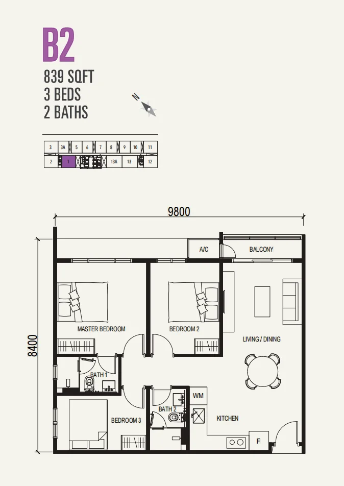 VOX Residence floor plan 3